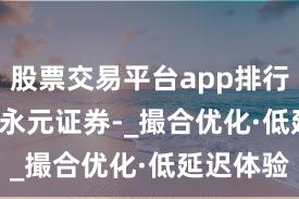 股票交易平台app排行榜 001_永元证券-_撮合优化·低延迟体验