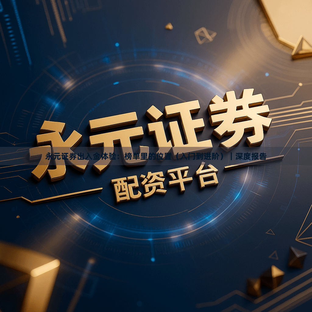 永元证券出入金体验：榜单里的位置（入门到进阶）｜深度报告
