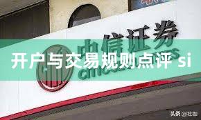 开户与交易规则点评 si